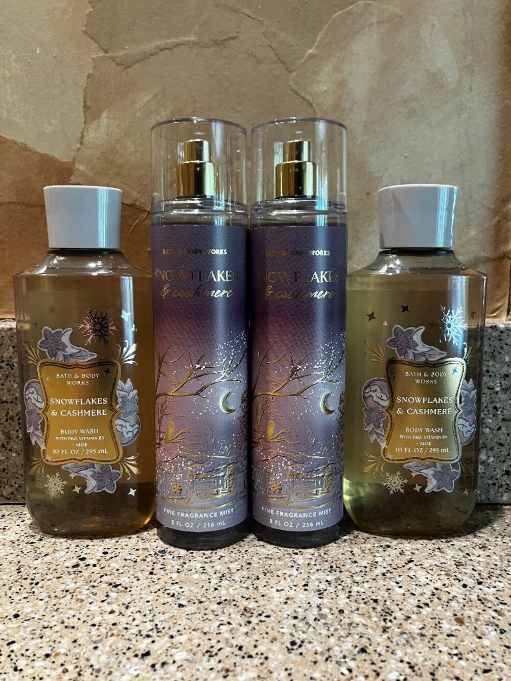 Bath & Body Works Snow Flakes 2 Sprays & 2 Shower Gels!! NEW